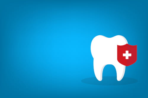 Illustration representing emergency dental care for tooth pain, infection, or dental trauma.